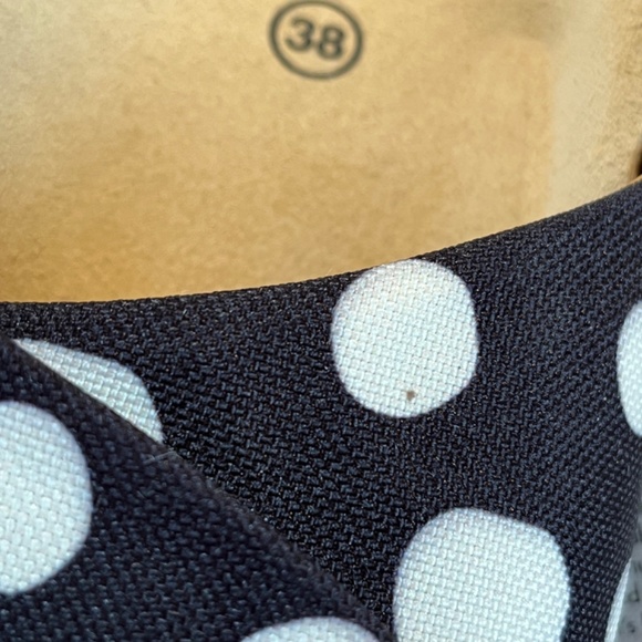 Slide Sandals Gudrun Sjoden Boho Polka Dot Size 38 Like New - Picture 11 of 11